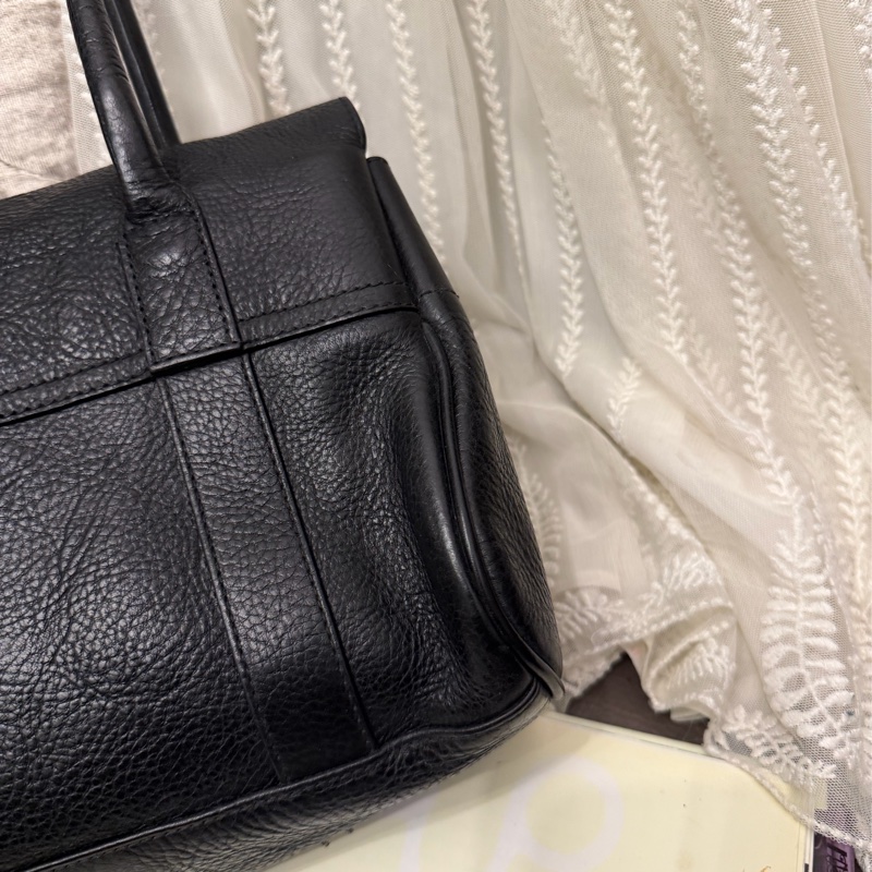 瑪柏莉 貝斯沃特   黑色皮革 托特包 手提包 腋下包側背包 皮革 中古 英倫風  mulberry bayswater black shoulder bag-12