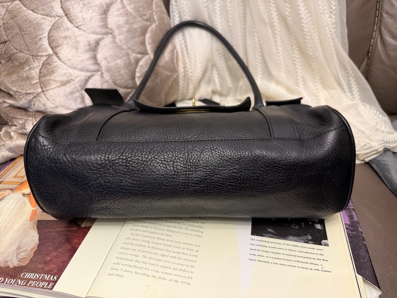 瑪柏莉 貝斯沃特   黑色皮革 托特包 手提包 腋下包側背包 皮革 中古 英倫風  mulberry bayswater black shoulder bag-14