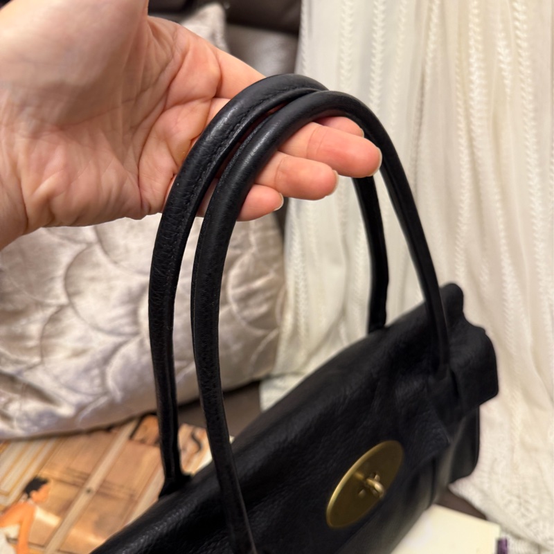 瑪柏莉 貝斯沃特   黑色皮革 托特包 手提包 腋下包側背包 皮革 中古 英倫風  mulberry bayswater black shoulder bag-16