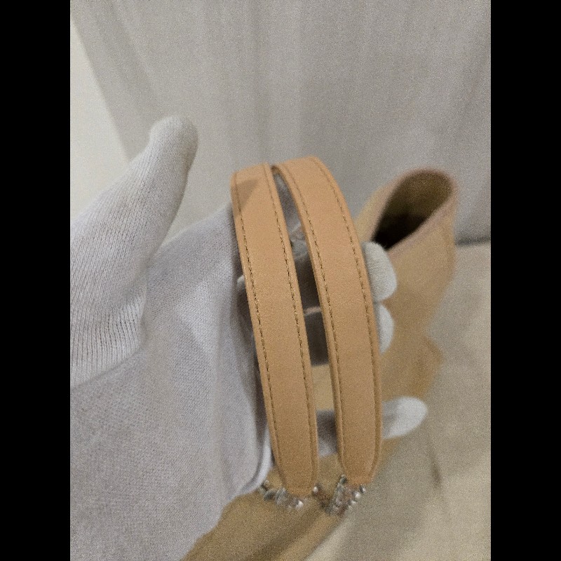 Chanel 香奈兒 芯片款 燕麥奶茶色 帆布沙灘包 托特包 可肩背 手提-24