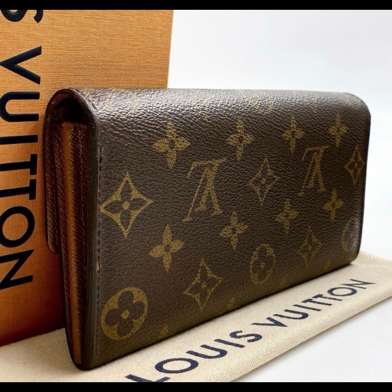 極美品／日本二手LV長夾／拉鏈零錢袋／CA0123／6卡-1