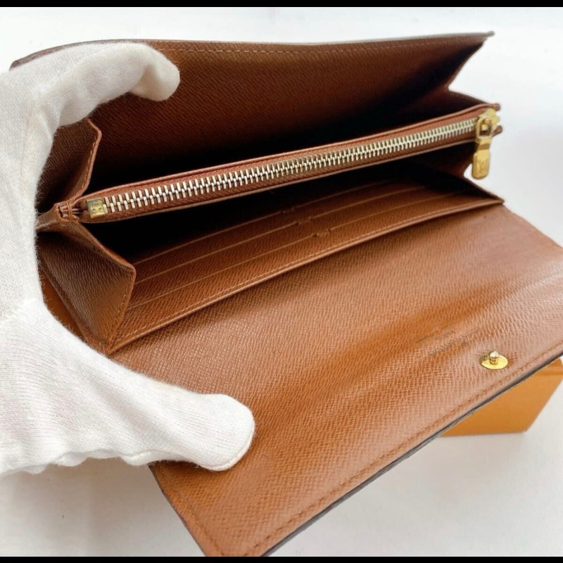 極美品／日本二手LV長夾／拉鏈零錢袋／CA0123／6卡-2