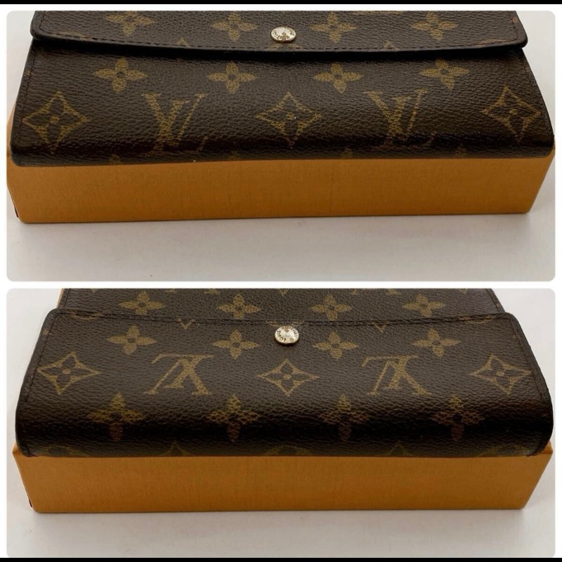極美品／日本二手LV長夾／拉鏈零錢袋／CA0123／6卡-4