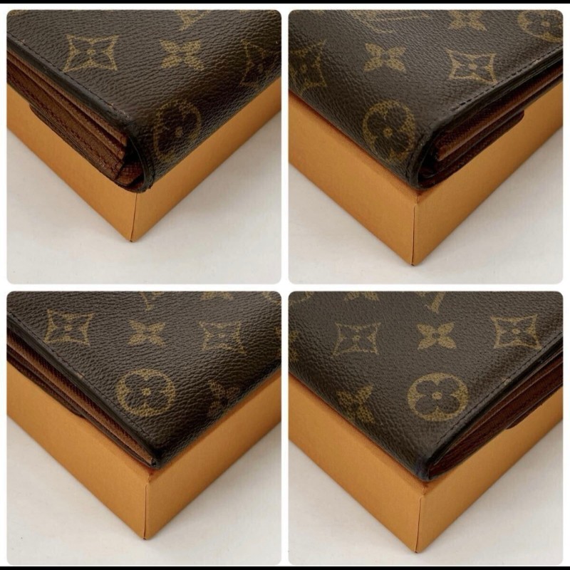 極美品／日本二手LV長夾／拉鏈零錢袋／CA0123／6卡-9