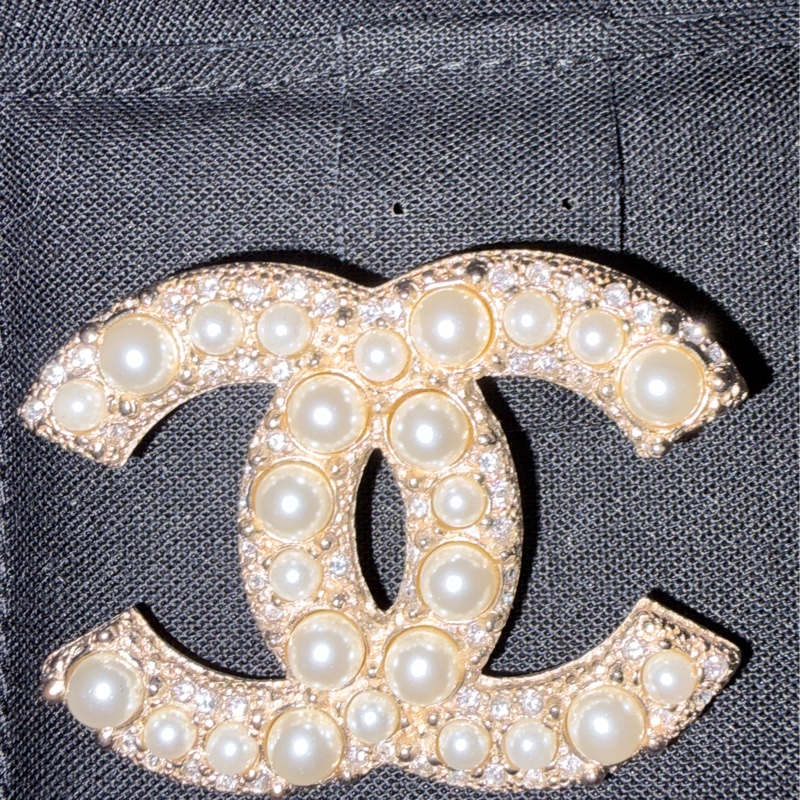Chanel權全新珍珠胸針-0