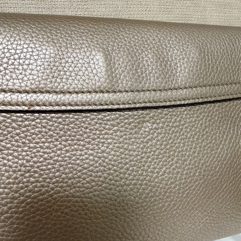 Gucci 專櫃正品 淡金色 SOHO 流蘇 鏈條包 經典款 斜背包-8