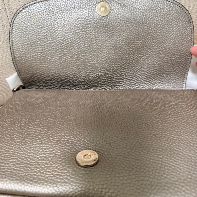 Gucci 專櫃正品 淡金色 SOHO 流蘇 鏈條包 經典款 斜背包-18