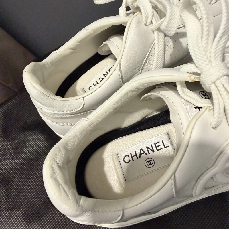 Chanel 香奈兒 空軍一號 小白鞋 39.5號-12