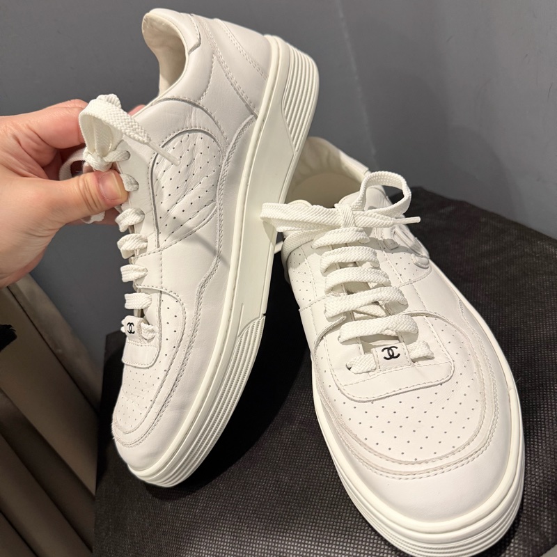 Chanel 香奈兒 空軍一號 小白鞋 39.5號-16