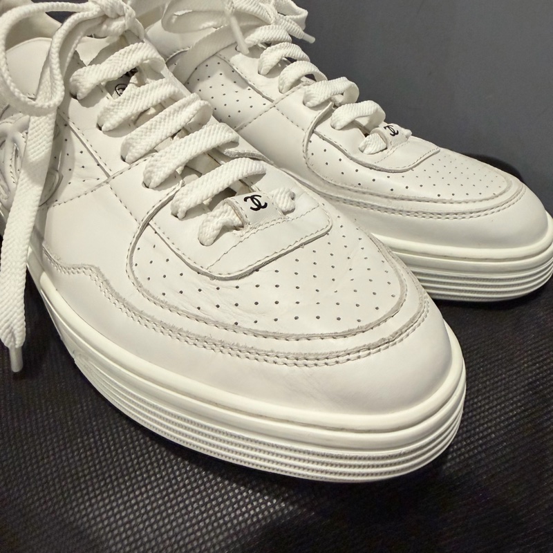 Chanel 香奈兒 空軍一號 小白鞋 39.5號-17