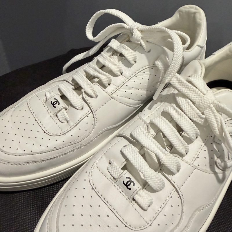 Chanel 香奈兒 空軍一號 小白鞋 39.5號-19