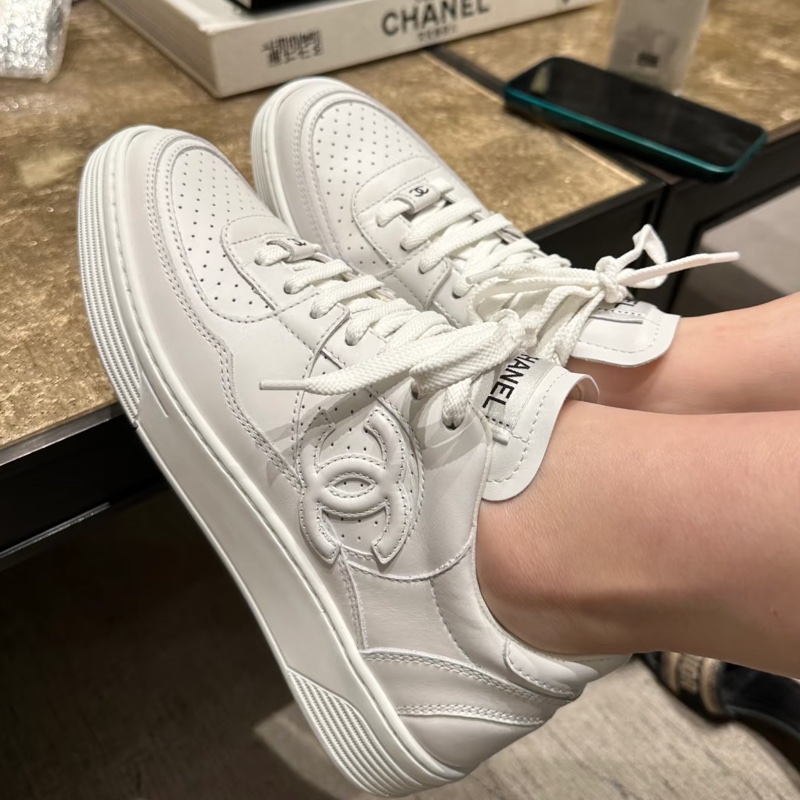 Chanel 香奈兒 空軍一號 小白鞋 39.5號-36