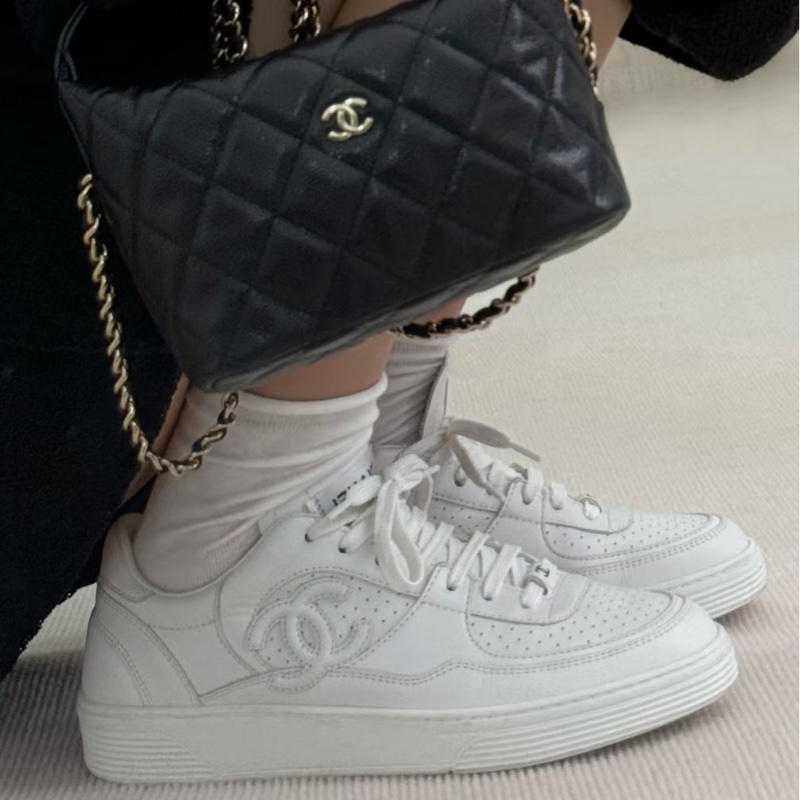 Chanel 香奈兒 空軍一號 小白鞋 39.5號-38