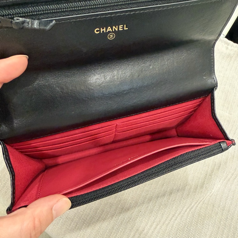 Chanel 香奈兒 晶片款 19woc 黑金-9