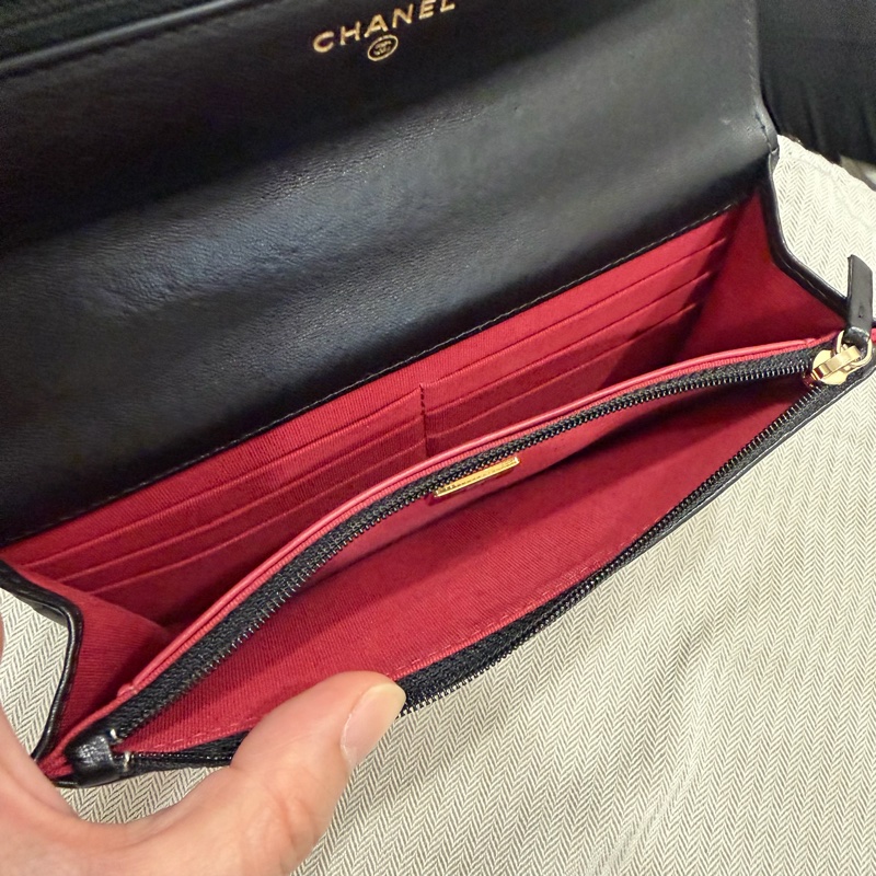 Chanel 香奈兒 晶片款 19woc 黑金-13