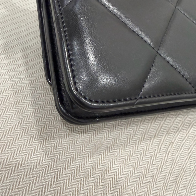 Chanel 香奈兒 晶片款 19woc 黑金-22