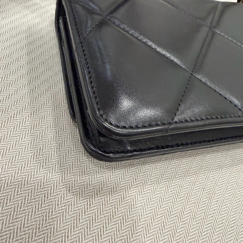 Chanel 香奈兒 晶片款 19woc 黑金-25