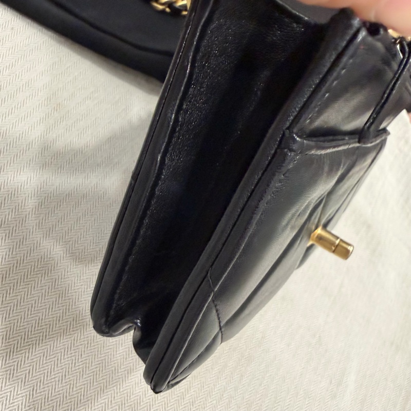 Chanel 香奈兒 晶片款 19woc 黑金-27