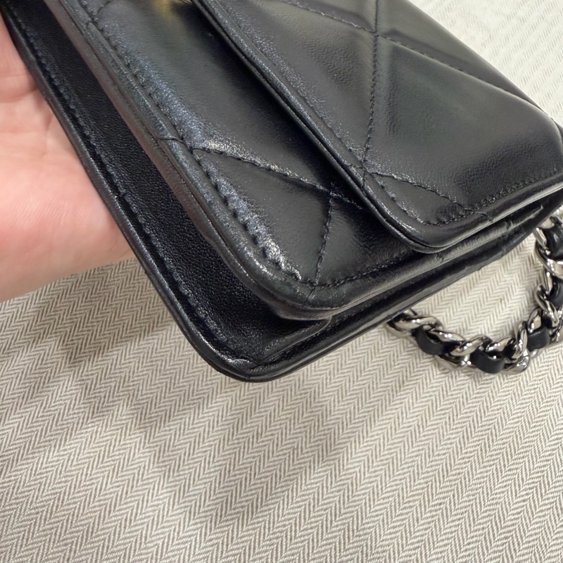 Chanel 香奈兒 晶片款 19woc 黑金-33