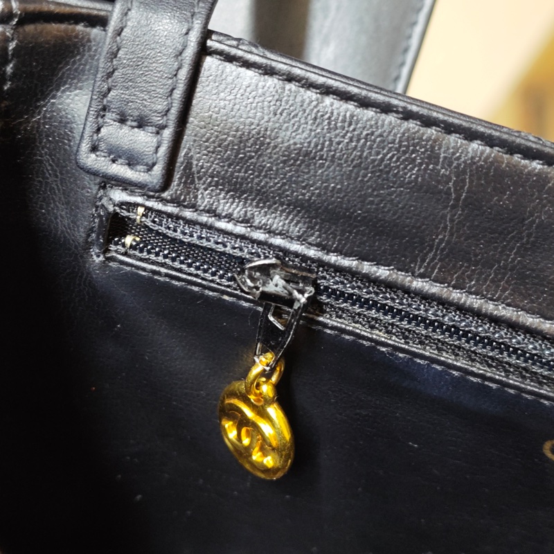 ChanelVintage 大金扣化妝箱相機包包 標齊-53