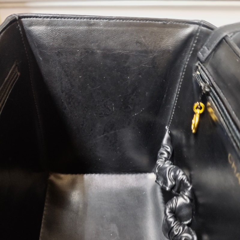 ChanelVintage 大金扣化妝箱相機包包 標齊-59