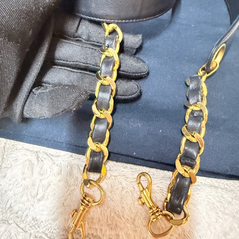 ChanelVintage 大金扣化妝箱相機包包 標齊-65