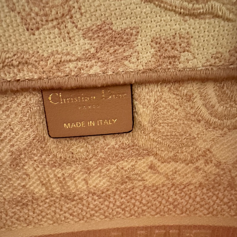 正品 Christian Dior M1296ZTDT 粉白Dior Book Tote 中型托特包-20