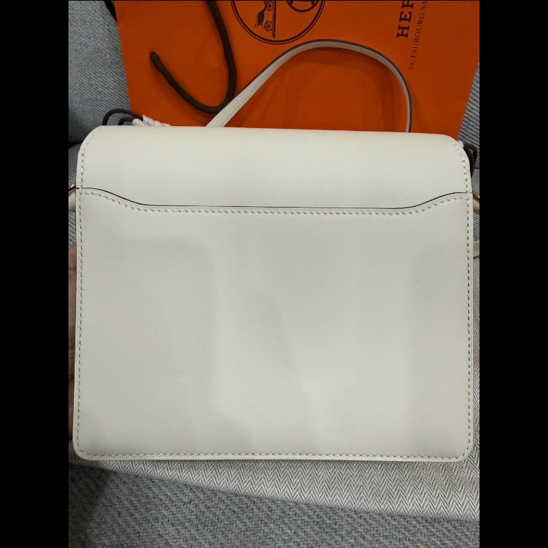 Hermes roulis mini豬鼻子奶油白金扣-3