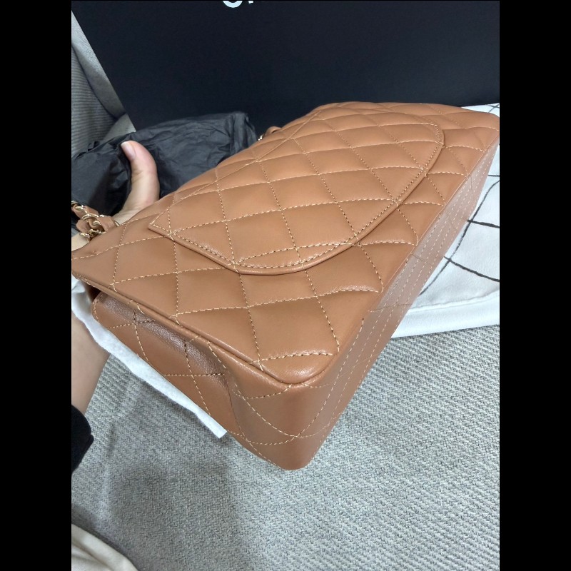 Chanel 經典Cf23焦糖金扣-12
