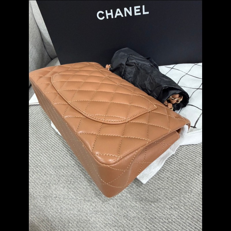 Chanel 經典Cf23焦糖金扣-13