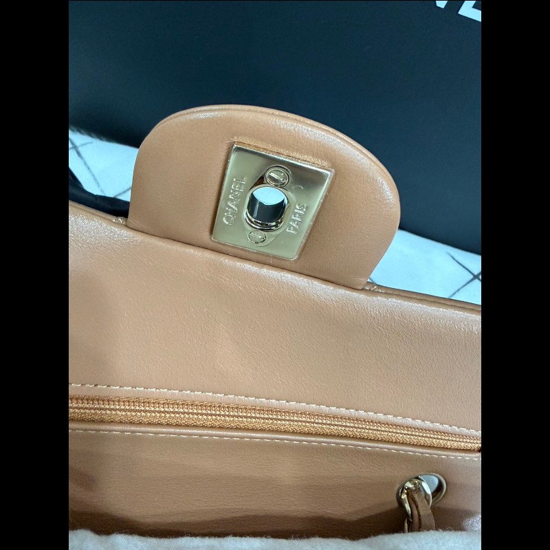 Chanel 經典Cf23焦糖金扣-15