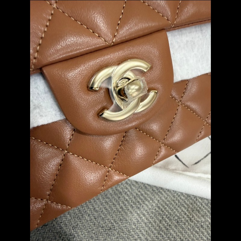 Chanel 經典Cf23焦糖金扣-18