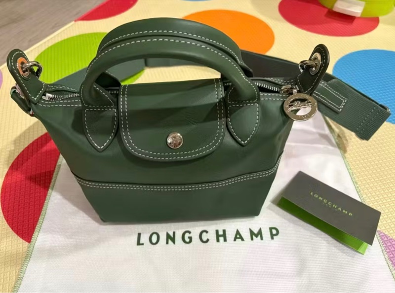 Longchamp 牛皮手提鞋背包-4