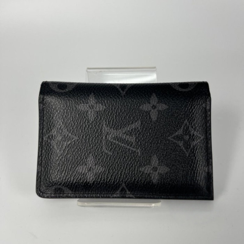 LOUIS VUITTON LV M61696 黑原花卡夾-1