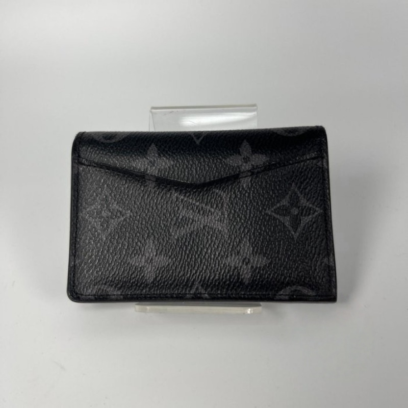 LOUIS VUITTON LV M61696 黑原花卡夾-2