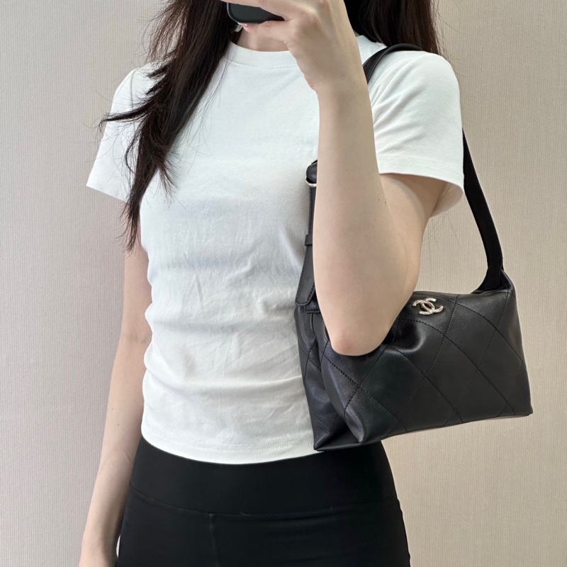 Chanel  26P Hobo黑色菱格紋腋下包 small size小號-2