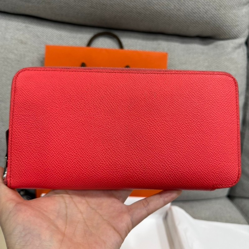 hermes silk in拉鏈長夾-5