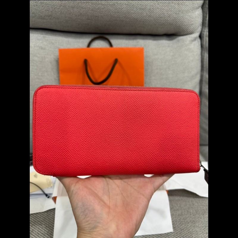 hermes silk in拉鏈長夾-6