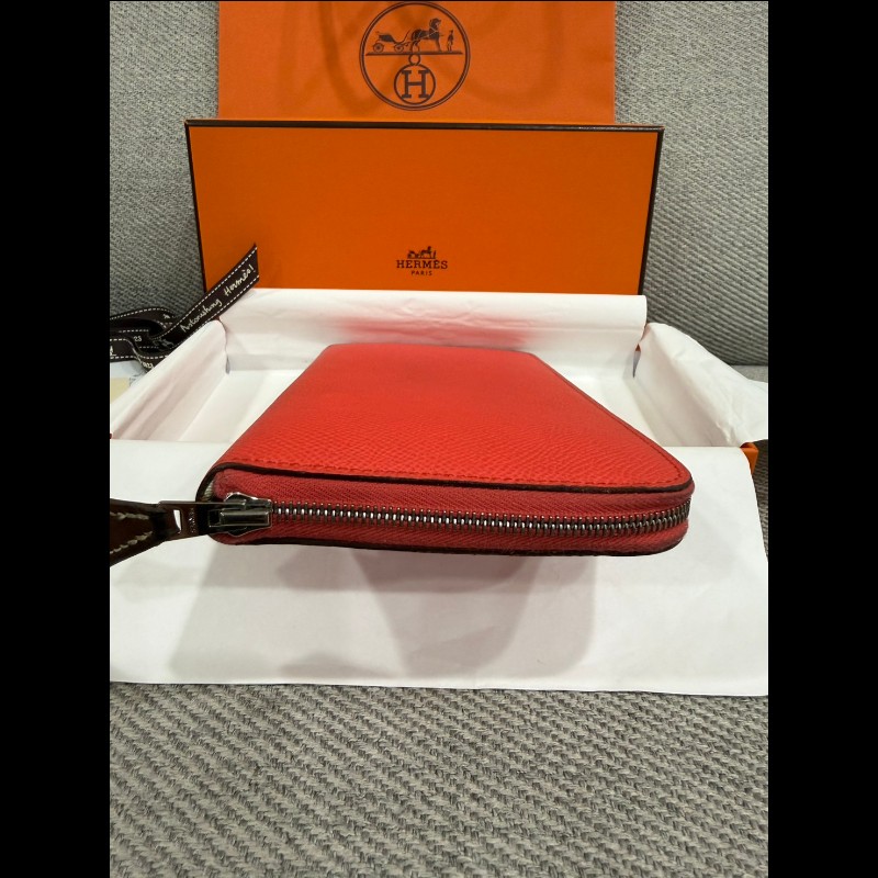 hermes silk in拉鏈長夾-8