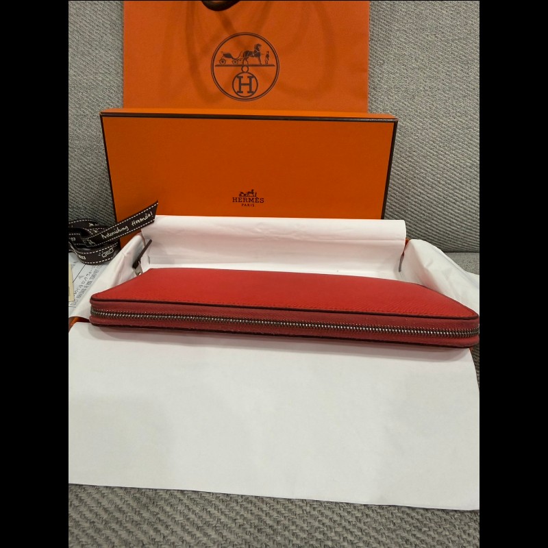 hermes silk in拉鏈長夾-9