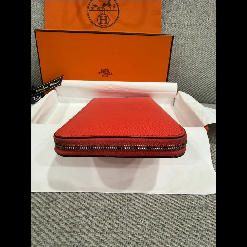 hermes silk in拉鏈長夾-10