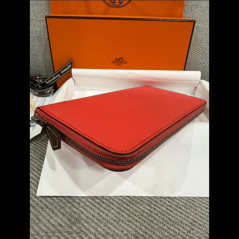 hermes silk in拉鏈長夾-12