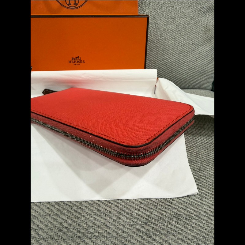 hermes silk in拉鏈長夾-13