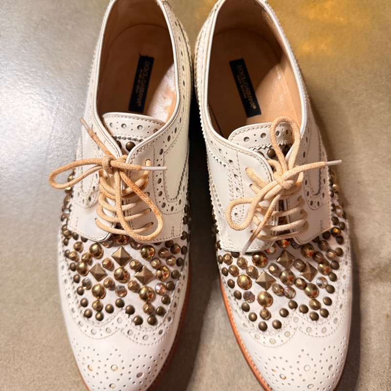 Dolce&gabbana 卯釘雕花牛津鞋-1