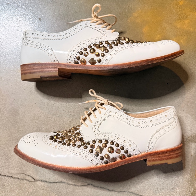 Dolce&gabbana 卯釘雕花牛津鞋-4