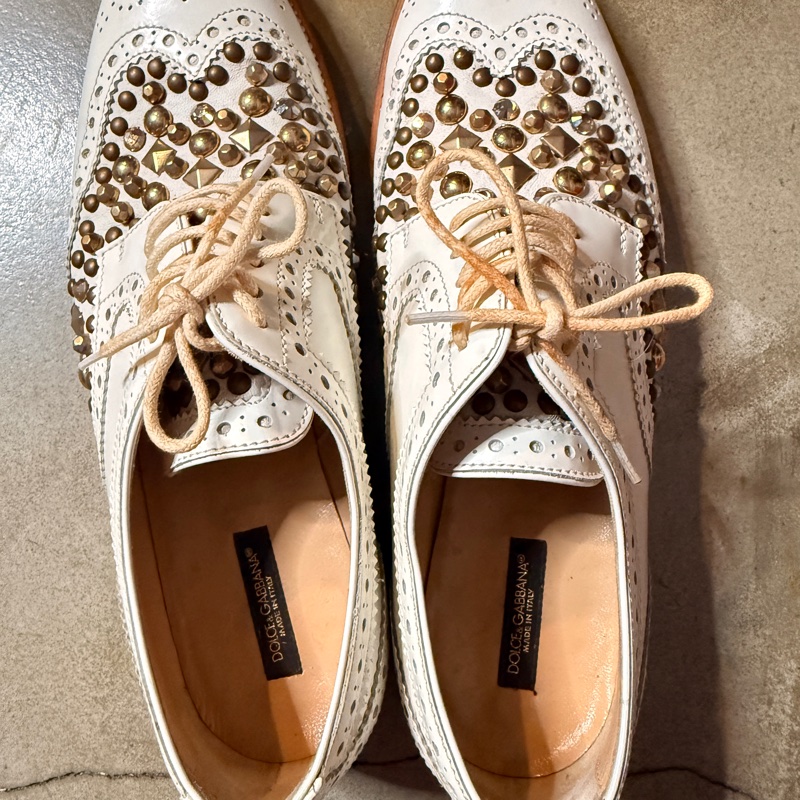 Dolce&gabbana 卯釘雕花牛津鞋-7