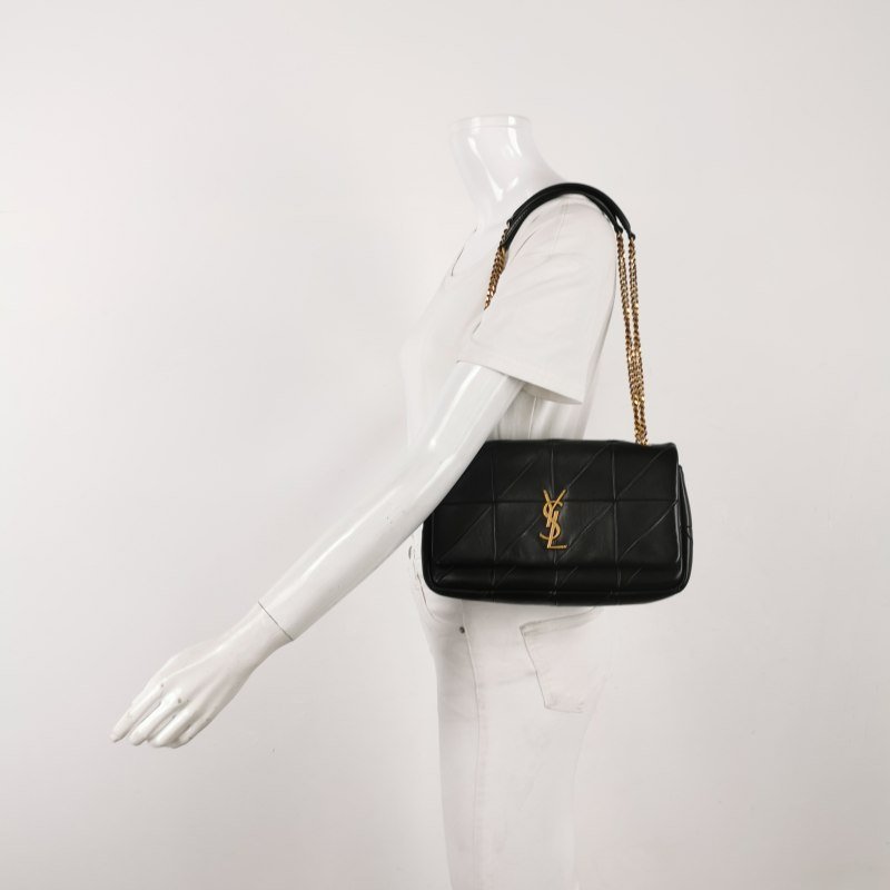 Saint Laurent Jamie 4.3中型羊皮純色YSL標誌單肩包-1