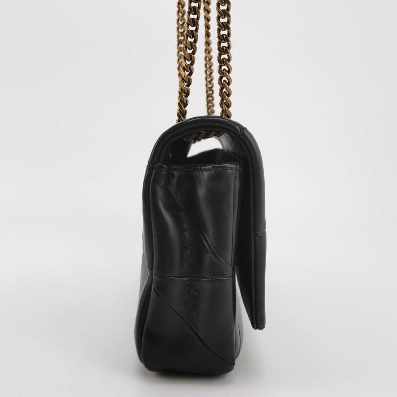 Saint Laurent Jamie 4.3中型羊皮純色YSL標誌單肩包-3