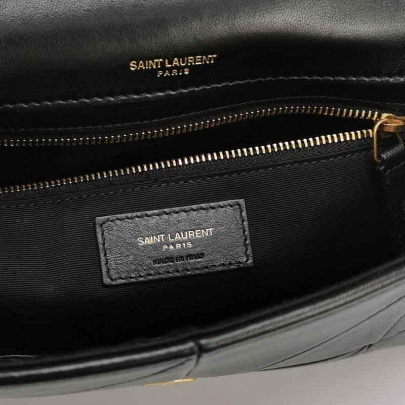 Saint Laurent Jamie 4.3中型羊皮純色YSL標誌單肩包-7