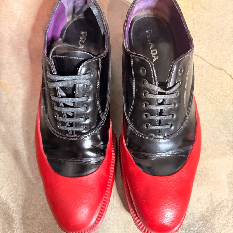 prada2012經典拼接牛津鞋-0
